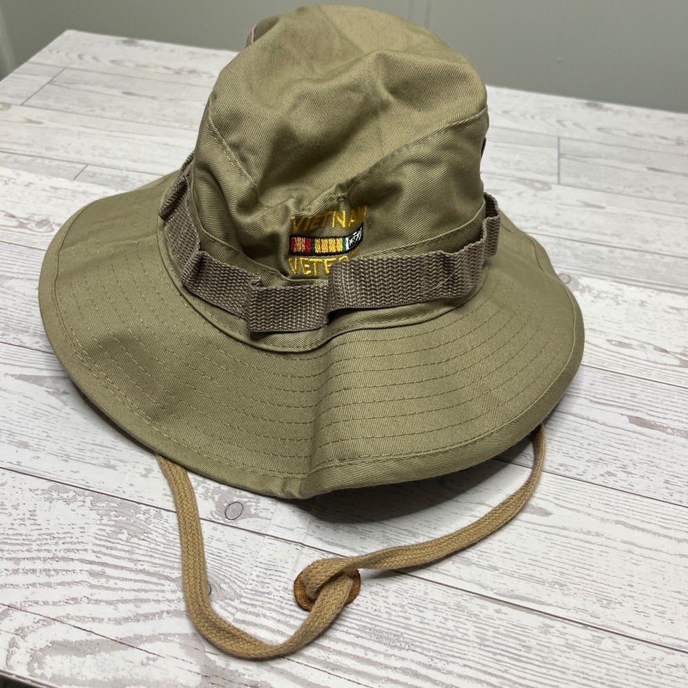 Rothco Vietnam Veteran Boonie Hat Khaki Tan Sun Bucket Hat Size 7 NWT